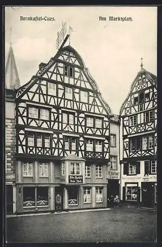 AK Bernkastel-Cues, Adler-Apotheke Peter Stöck am Marktplatz