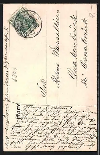 AK Giessen, Partie am Kriegerdenkmal