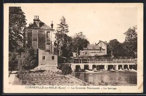 AK Corneville-sur-Risle, La Centrale Normande, Le barrage