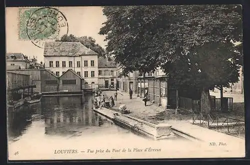 AK Louviers, Vue prise du Pont de la Place d`Evreux