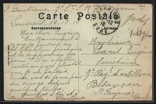 AK Louviers, La Rue du Neubourg