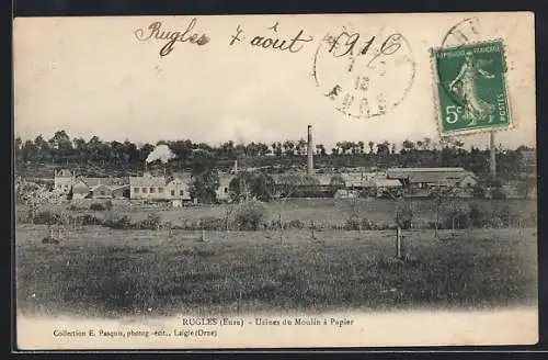 AK Rugles, Usines du Moulin à Papier