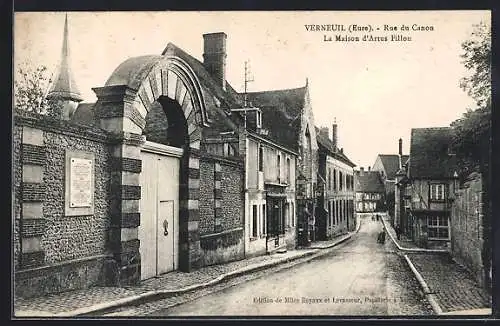 AK Verneuil, Rue du Canon et la Maison d`Artus Fillon