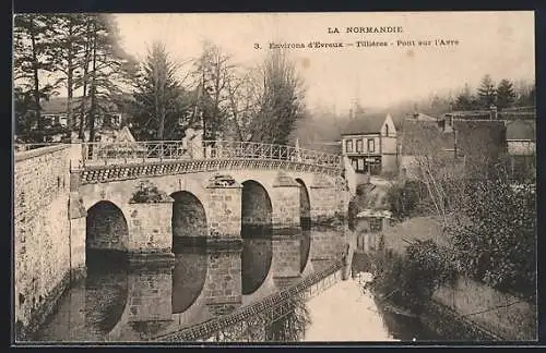 AK Tillières, Pont sur l`Avre en Normandie