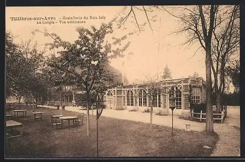 AK Tillières-sur-Avre, Hostellerie du Bois Joly, La Loggia, Vue extérieure