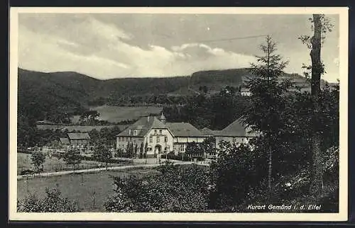 AK Gemünd i. d. Eifel, Ortsansicht mit Stadt Kurhaus