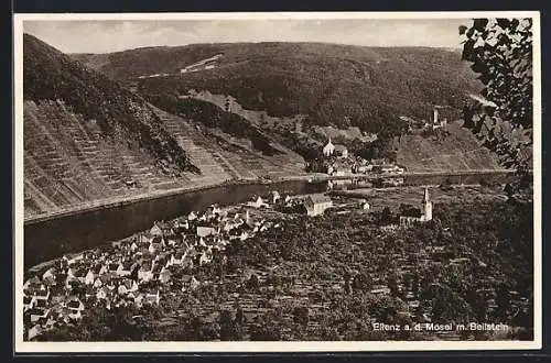 AK Ellenz a. d. Mosel, Ansicht mit Beilstein