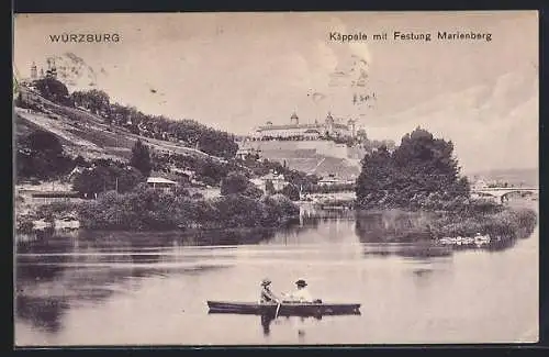 AK Würzburg, Käppele mit Festung Marienberg