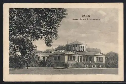 AK Bonn, Strassenpartie und Akademisches Kunstmuseum