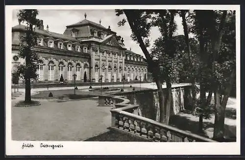 AK Fulda, Strassenpartie und Orangerie