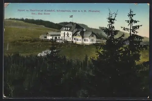 AK Waldkirch / Kandel, Hotel und Rasthaus Kandel mit Umgebung