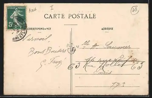 AK Vernoil-le-Fourrier, La Laiterie vue de la cour intérieure