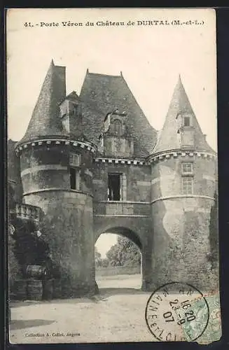 AK Durtal, Porte Véron du Château de Durtal