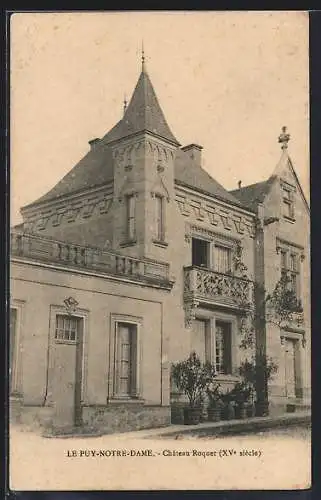 AK Le Puy-Notre-Dame, Château Rouget (XVe siècle)