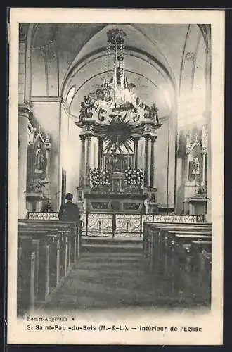 AK Saint-Paul-du-Bois, Intérieur de l`Église