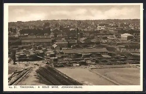 AK Johannesburg, Transvaal, A gold mine