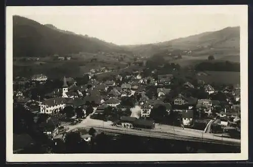 AK Oberdiessbach, Ortsansicht vom Berg aus