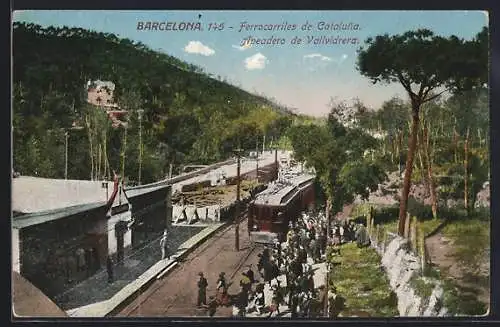 AK Barcelona, Ferrocarilles de Cataluna, Apeadero de Vallvidrera