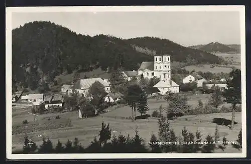 AK Hafnerberg bei Altenmarkt, Ortsansicht mit der Kirche