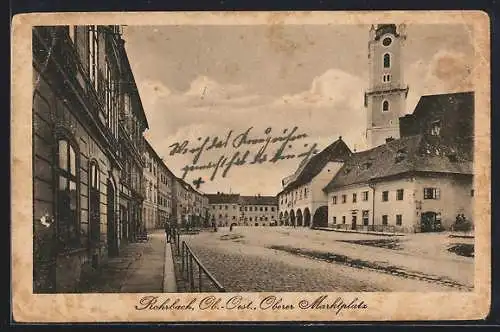 AK Rohrbach /Ob.-Oest., Oberer Marktplatz