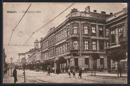 AK Miskolc, Szechenyi-utca, Grand Hotel Kepes