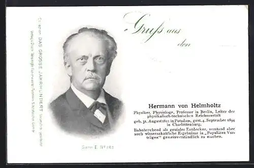 AK Porträt Hermann von Helmholtz, Physiker