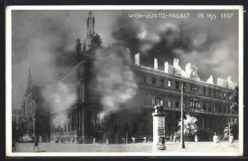 AK Wien, Brand des Justizpalastes 1927