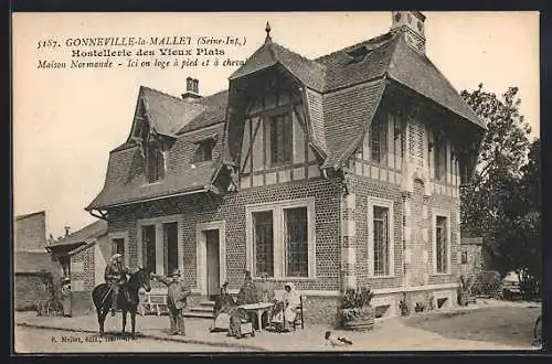 AK Gonneville-la-Mallet, Hostellerie des Vieux Plats