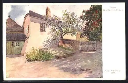 Künstler-AK Brüder Kohn (B.K.W.I) Nr.75.6: Wien, Blick auf das Beethoven-Haus