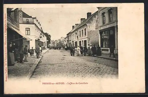 AK Pernes-en-Artois, La Rue de Camblain