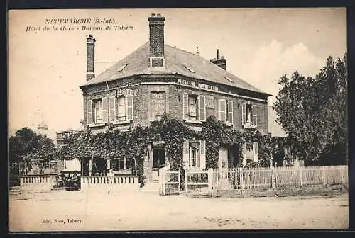 AK Neufmarché, Hotel de la Gare, Bureau de Tabacs