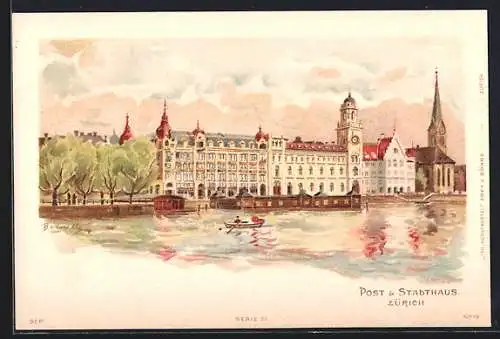 Lithographie Zürich, Post & Stadthaus