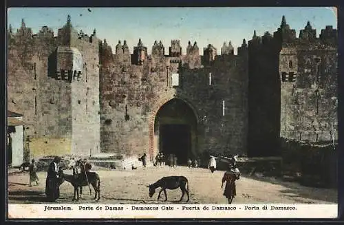 AK Jerusalem, Porte de Damas, Damaskustor