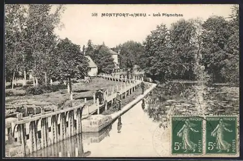 AK Montfort-sur-Meu, Les Planches et le cours d`eau paisible