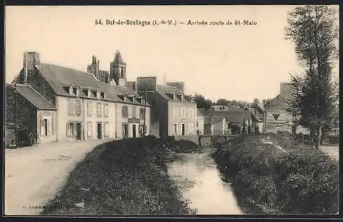 AK Dol-de-Bretagne, Arrivée route de St-Malo