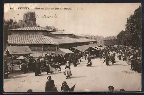 AK Rennes, Place des Lices un jour de marché