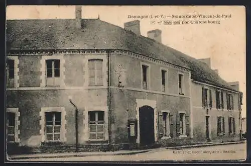 AK Domagné, Sœurs de St-Vincent-de-Paul par Châteaubourg