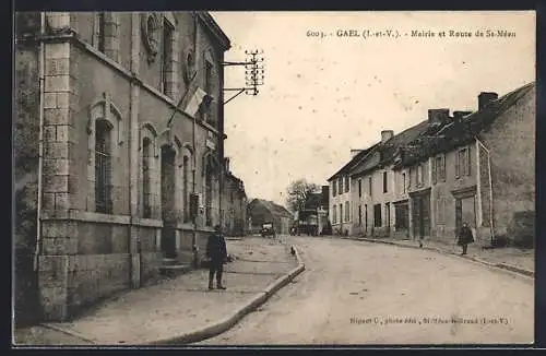 AK Gaël, Mairie et route de St-Méen