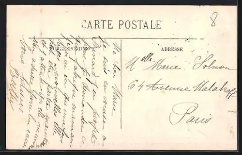 AK Dinard, Le Boulevard des Falaises et l`Hôtel Emeraude