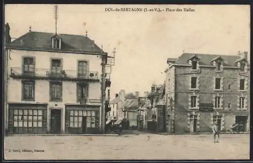 AK Dol-de-Bretagne, Place des Halles