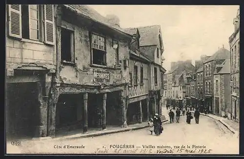 AK Fougères, Vieilles maisons, rue de la Pinterie