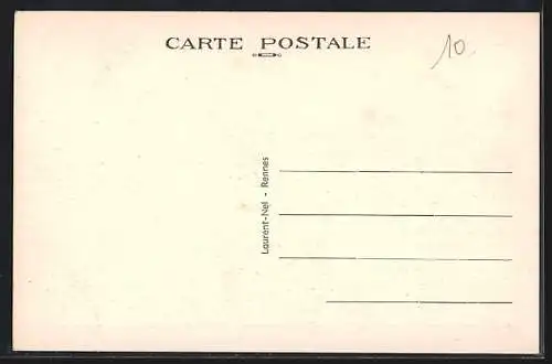 AK La Hisse, Bords de la Rance, Vedette passant l`écluse de Livet