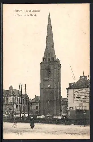 AK Redon, La Tour et la Mairie