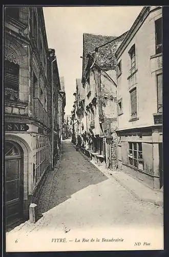 AK Vitré, La Rue de la Baudrairie