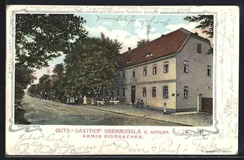 AK Apolda, Guts-Gasthof Oberrossla von Armin Eisenacher, Bismarck-Eiche