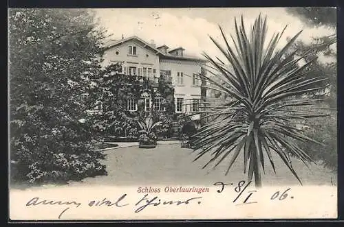 AK Oberlauringen, Garten vom Schloss Oberlauringen