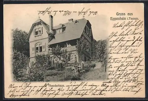 AK Eppenhain i. Taunus, Blick aufs Hotel Theodorhaus