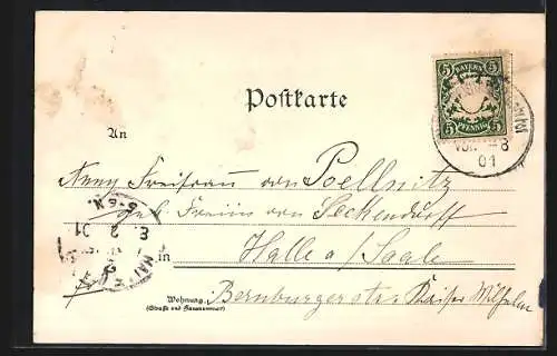 Lithographie Arnstein / Weismain, Restaurant Weihersmühle im Kleinziegenfelder Thal, Wassmanns Mühle