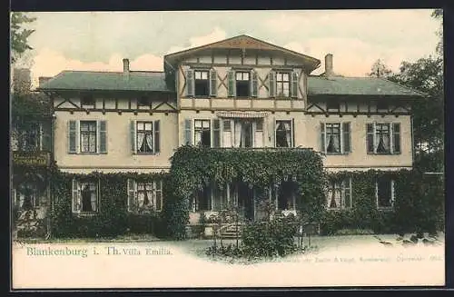 AK Blankenburg i. Th., Villa Emilia