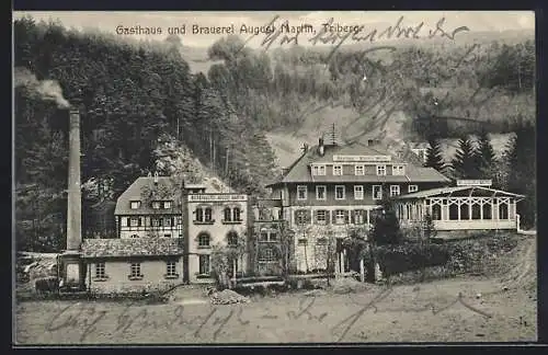 AK Triberg, Gasthaus und Brauerei August Martin